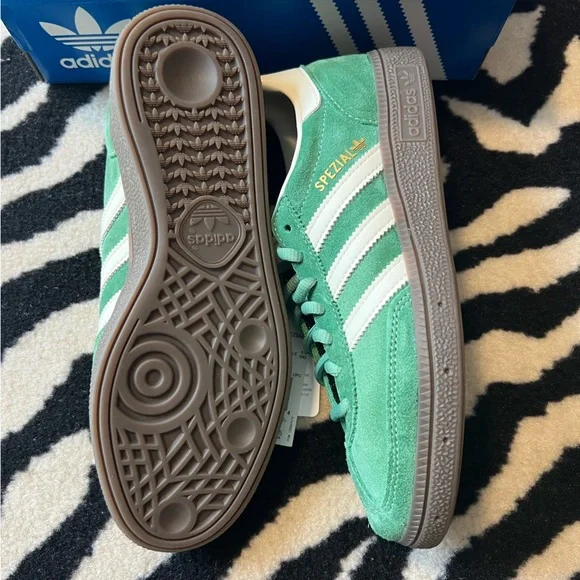 NWT Adidas Handball Spezial Shoes Preloved Green Cream White Men 5.5/Women 6.5 - Picture 12 of 15